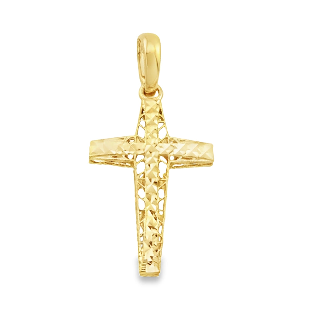 Pandantiv Aur 14k Cruce cu Model Filigran