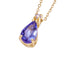 Lant Aur 14k cu Tanzanit 0.400ct si Diamant 0.016ct