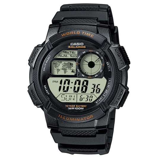 Ceas CASIO Collection Bold Black 44mm AE-1000W-1AVEF