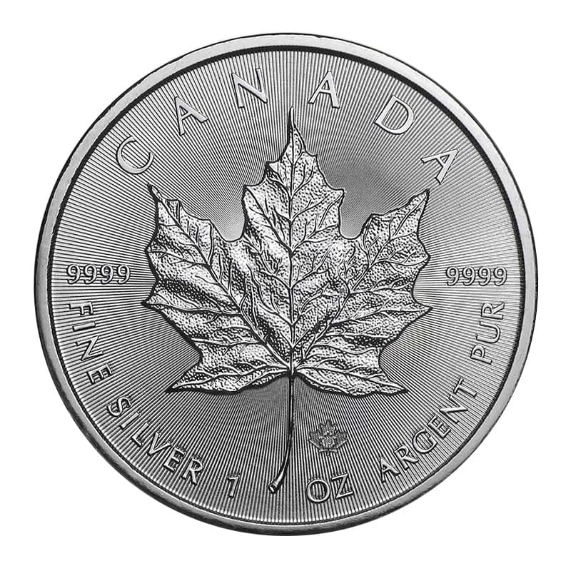 Moneda Argint 31.1 g (o uncie) 999‰ Maple Leaf