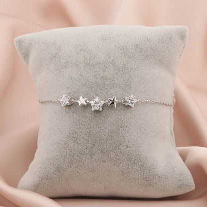 Bratara Argint Twinkle Stars cu Pietre Zirconia