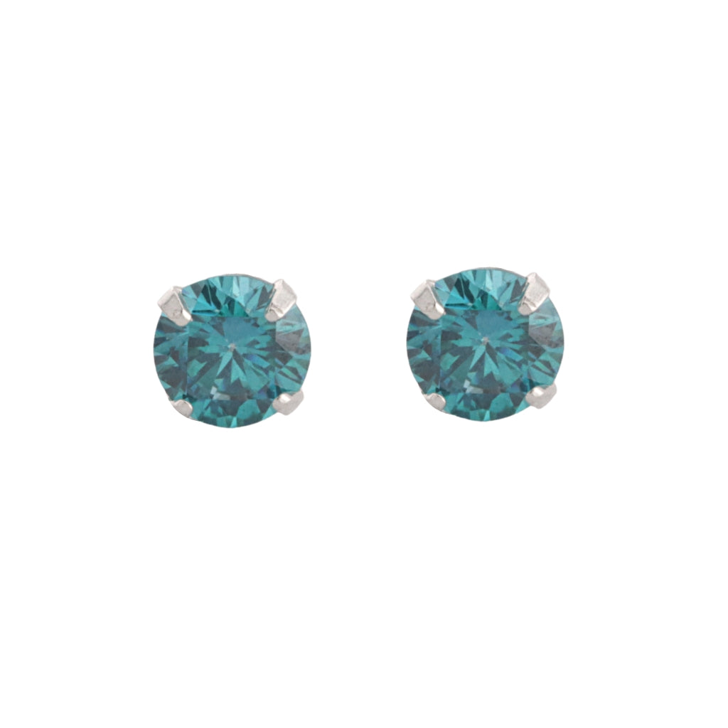 Cercei Argint Birthstone Luna Mai - Happy Turquoise