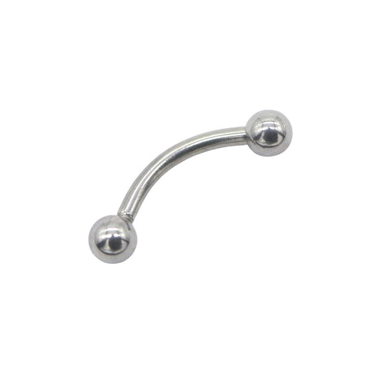 Piercing Titan Clasic cu Bile Curbat