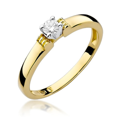 Inel de Logodna Aur 14k cu Diamant 0.15ct