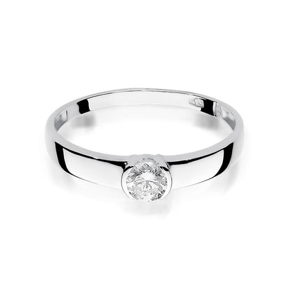 lnel de Logodna Aur 14k cu Diamant 0.25ct Solitaire