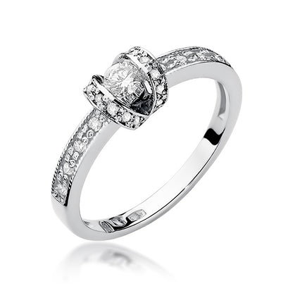 lnel de Logodna Aur 14k cu Diamante 0.25ct