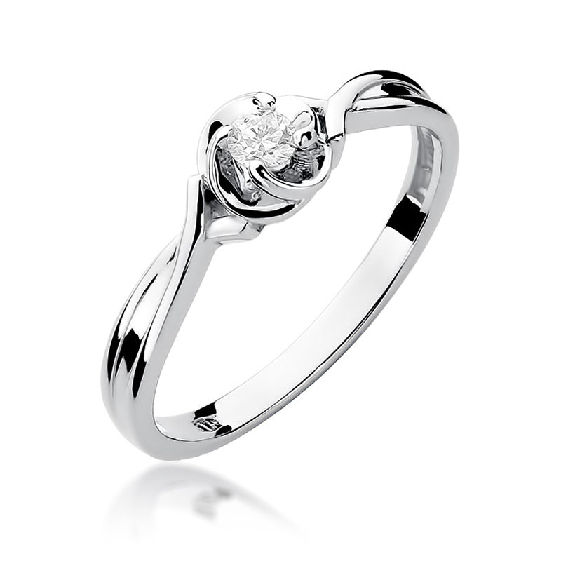 Inel de Logodna Aur 14k cu Diamante 0.10ct