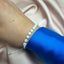 Bratara Snur cu Bile Aur 14k si Pietre Albe 4mm