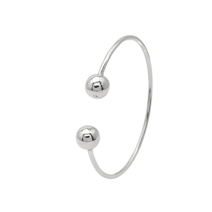 Bratara Argint Tip Bangle cu Elemente Rotunde