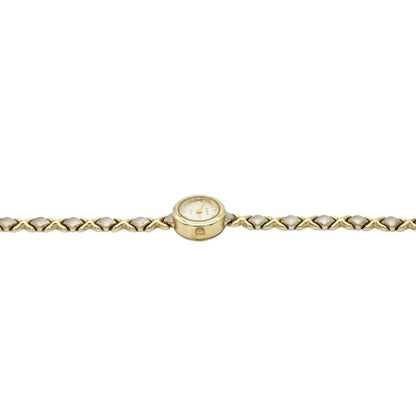Ceas Aur Alb si Galben 14k Geneve Dama 13 mm