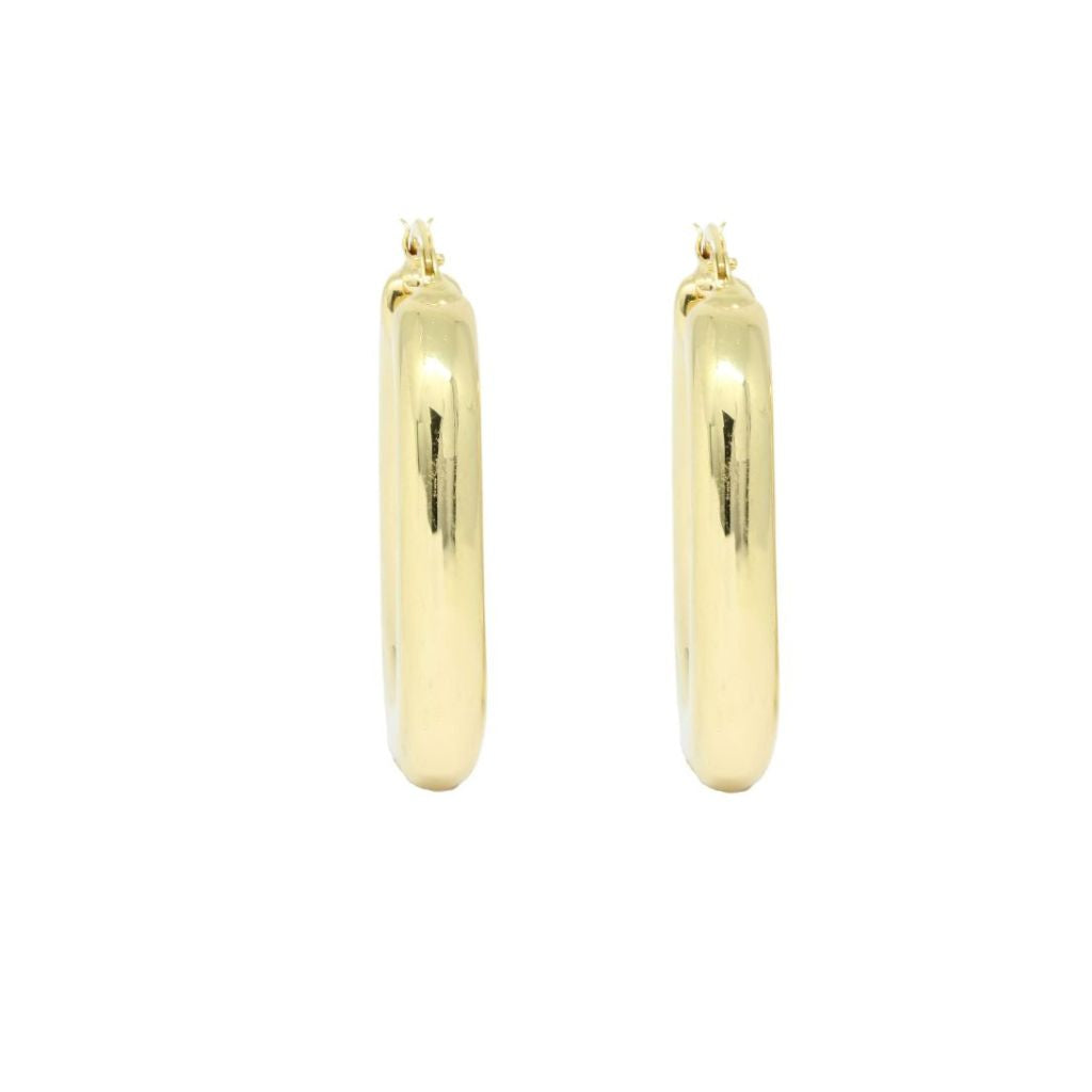 Cercei Aur 14k Dreptunghiulari