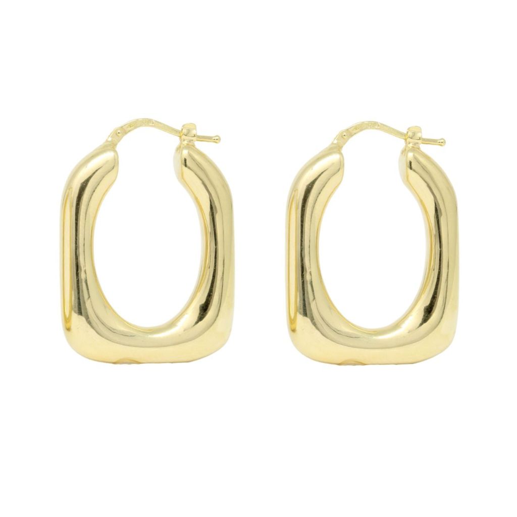 Cercei Aur 14k Dreptunghiulari