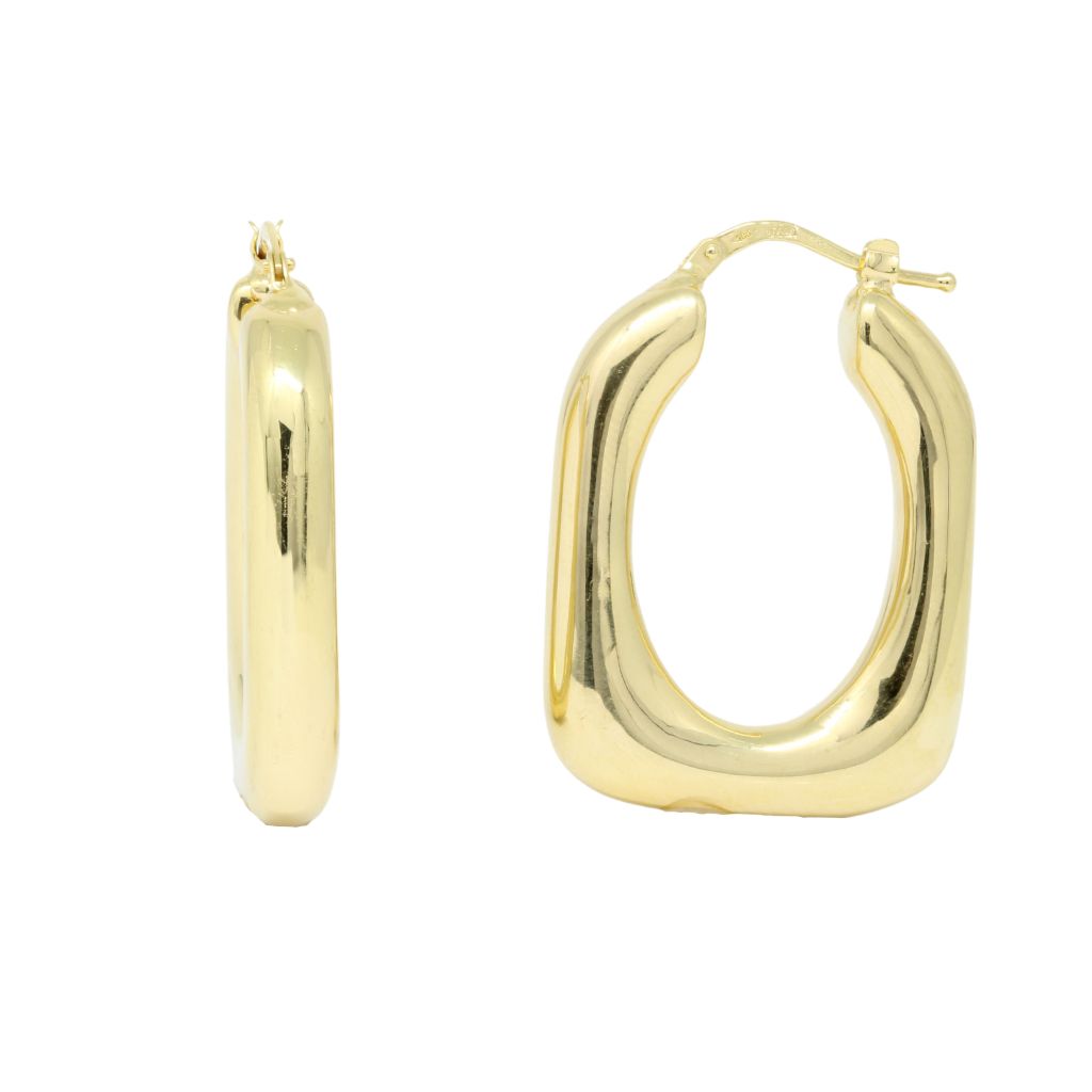 Cercei Aur 14k Dreptunghiulari