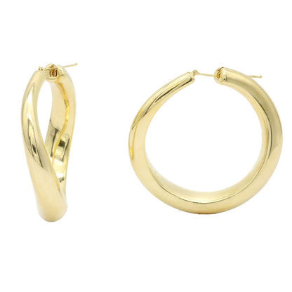 Cercei Aur 14k Rotunzi Tip Creola