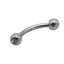 Piercing Titan Clasic cu Piatra Alba