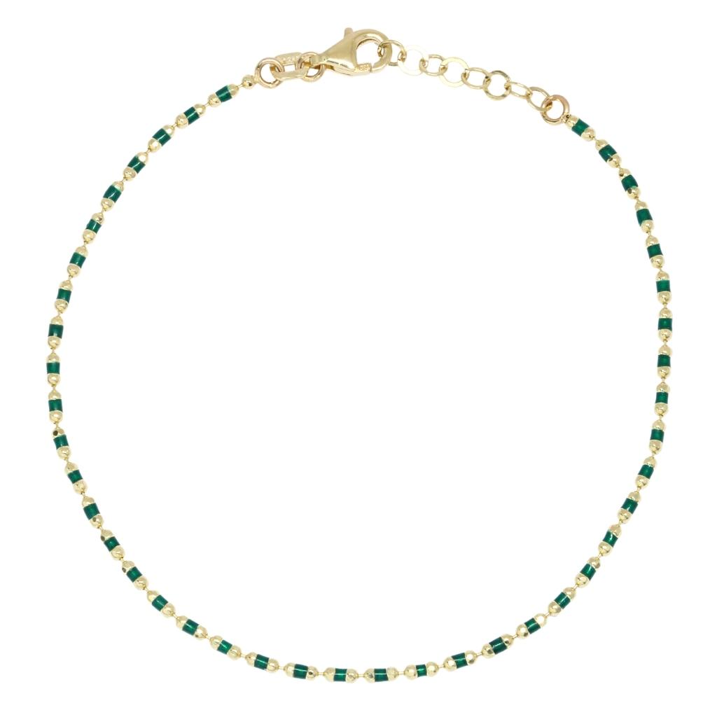 Bratara Aur 14k cu Agat Multicolor