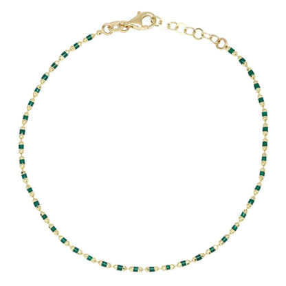 Bratara Aur 14k cu Agat Multicolor