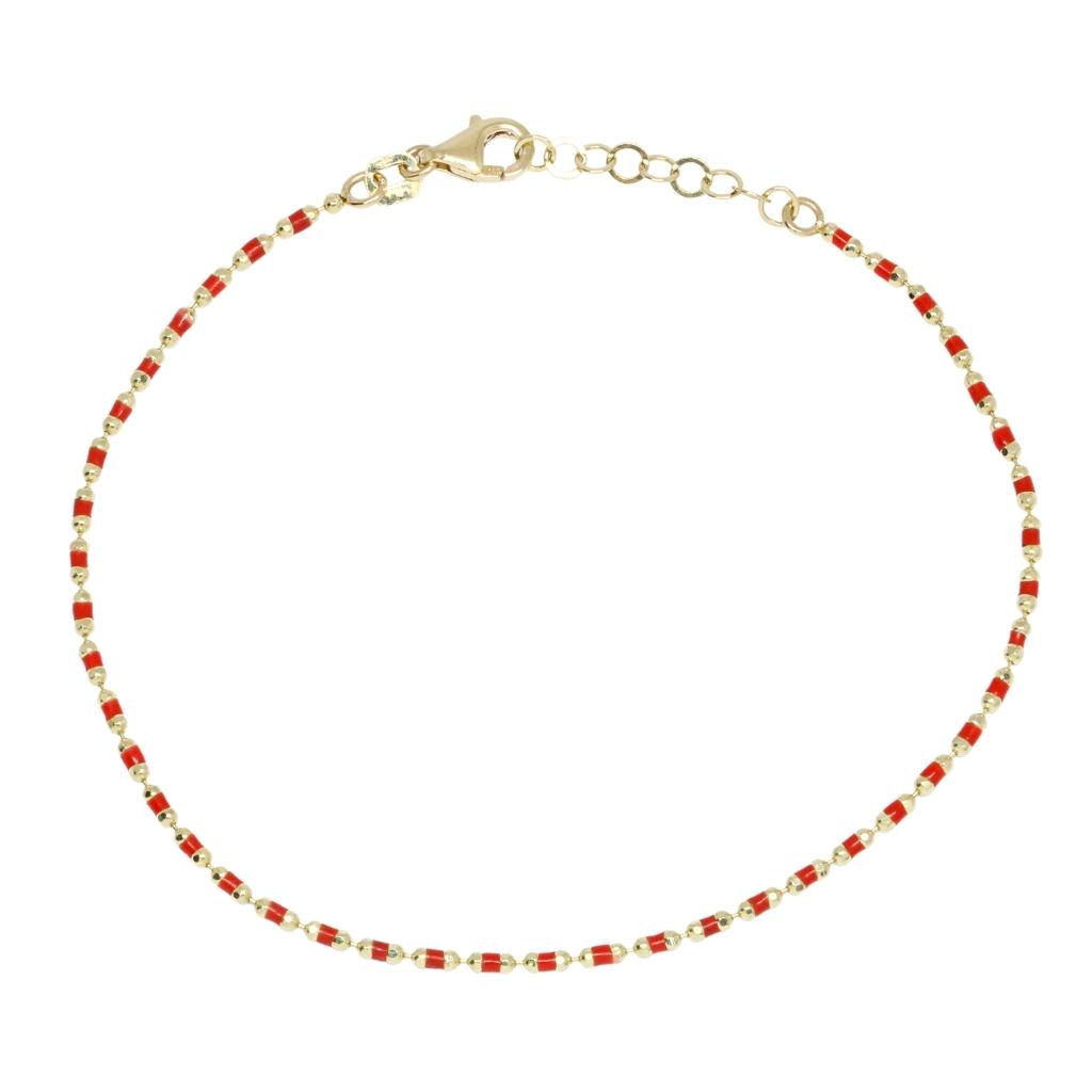 Bratara Aur 14k cu Agat Multicolor