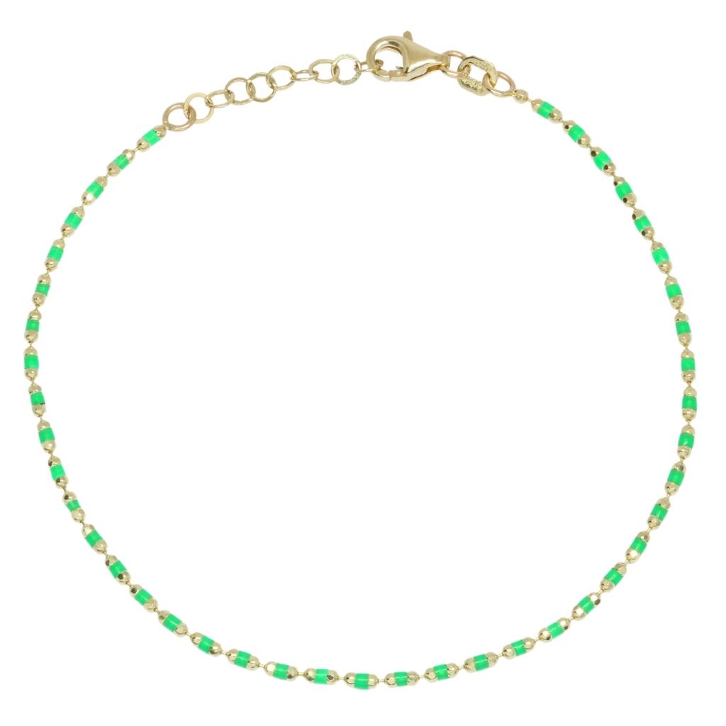 Bratara Aur 14k cu Agat Multicolor