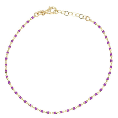 Bratara Aur 14k cu Agat Multicolor