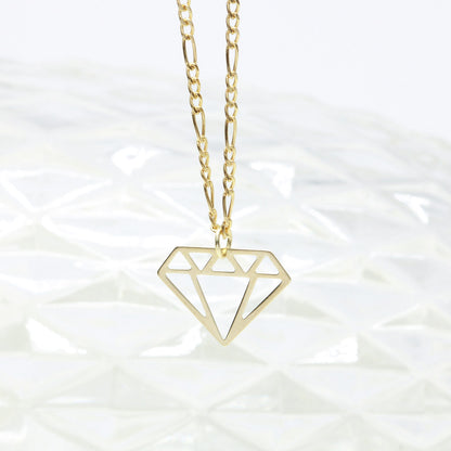 Pandantiv Aur 14k Forma Diamant