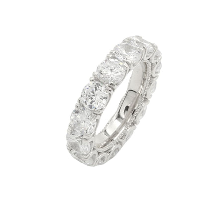 Inel Argint Eternity Round Stones