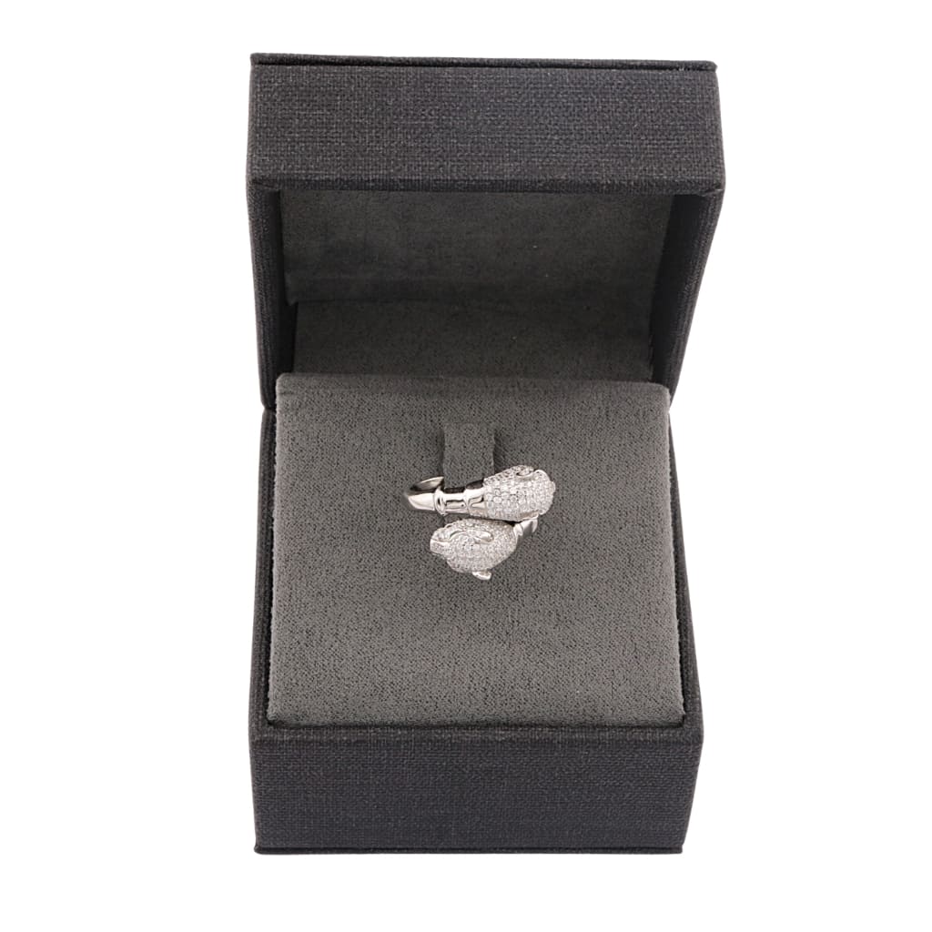 Inel Argint The Panther cu Pietre Zirconia