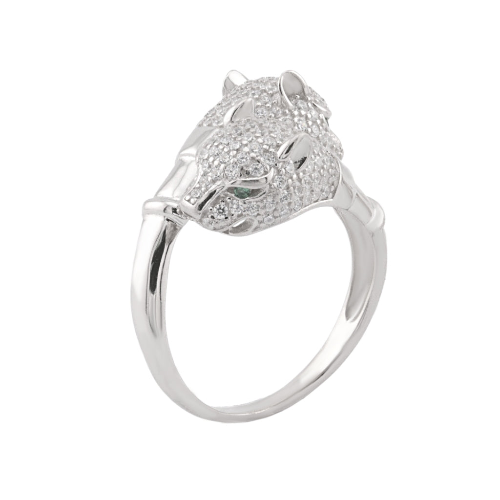 Inel Argint The Panther cu Pietre Zirconia