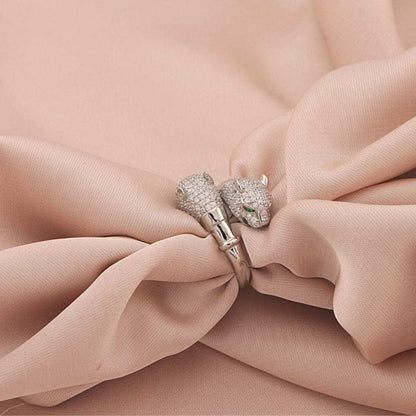 Inel Argint The Panther cu Pietre Zirconia