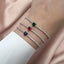 Bratara Tennis Argint Lovely Heart cu Piatra Colorata