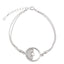 Bratara Argint cu Model Geometric Half Circle
