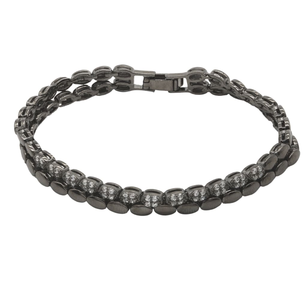 Bratara Argint Placata cu Rodiu Black Sparkles
