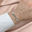 Bratara Argint Flower Charms