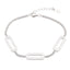 Bratara Tennis Argint Minimalist White Chain