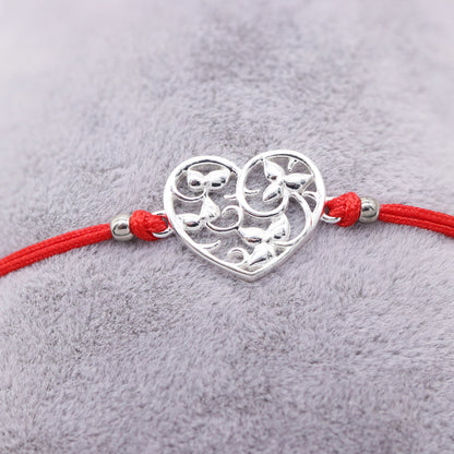 Martisor Bratara Argint Snur Inima