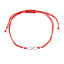 Martisor Bratara Argint Snur Rosu Infinit