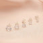 Cercei Argint Round Zirconia