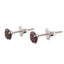 Cercei Argint Birthstone Luna Ianuarie - Passion Red