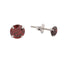 Cercei Argint Birthstone Luna Ianuarie - Passion Red