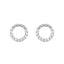 Cercei Argint Cerc Minimalist cu Pietre Zirconia