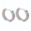 Cercei Argint Creole Rainbow Eternity