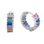 Cercei Argint Eternity cu Pietre Multicolore