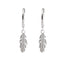Cercei Argint Feather Hoops