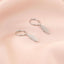 Cercei Argint Feather Hoops