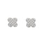 Cercei Argint Floare cu Pietre Zirconia 8mm
