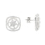 Cercei Argint Model Geometric cu Pietre Zirconia