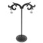 Cercei Argint Pave Heart Hoops
