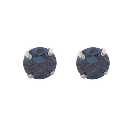 Cercei Argint Piatra Lunii Decembrie - Sapphire Blue