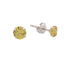 Cercei Argint Piatra Lunii Noiembrie - Sunset Yellow