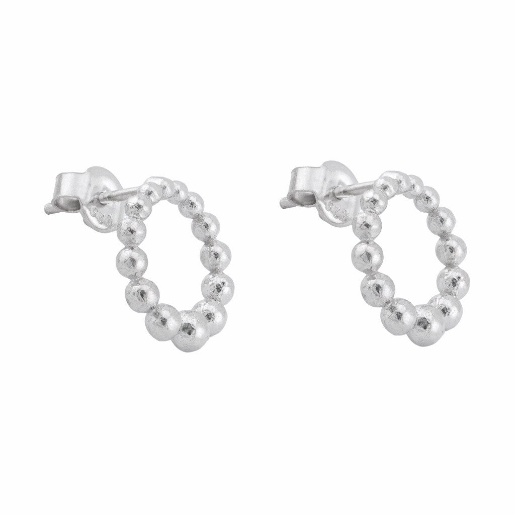 Cercei Argint Silver Rounds